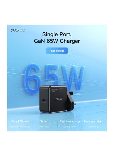 Yesido Gan 65W USB-Type C Mini Fast Charger YC37