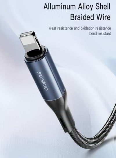 كابل محول صوت AUX من Yesido YAU35 8 Pin إلى 3.5mm