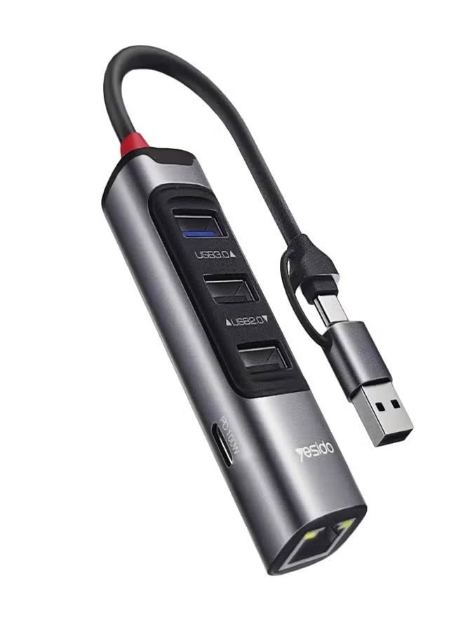 YOSIDO HB21 /5 in 2 Type-C + USB Adapter