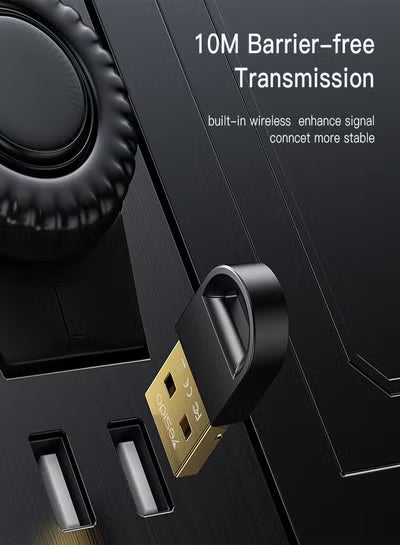 YAU34 Mini USB Bluetooth Adapter Receiver Wireless Mini USB Bluetooth 5.1 Receiver For Computer