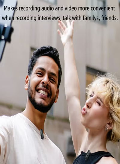 YESIDO KR16 2 in 1 8 Pin Wireless Microphone with Charging Box