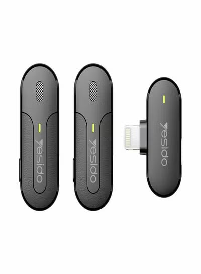 YESIDO KR16 2 in 1 8 Pin Wireless Microphone with Charging Box