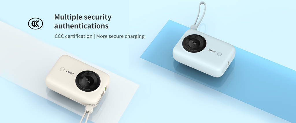 LANEX POWER BANK N11 BUILT-IN CABLE 10000mAh 22.5W + PD20W SUPER FAST CHARGING POWER BANK