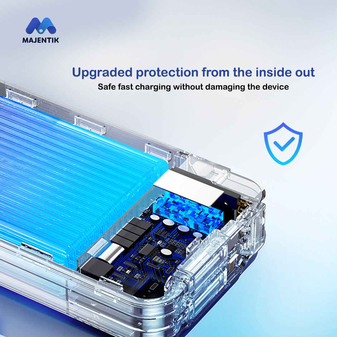MAJENTIK 10000mAh Power Bank with Built-in Cables – Model MJ-31