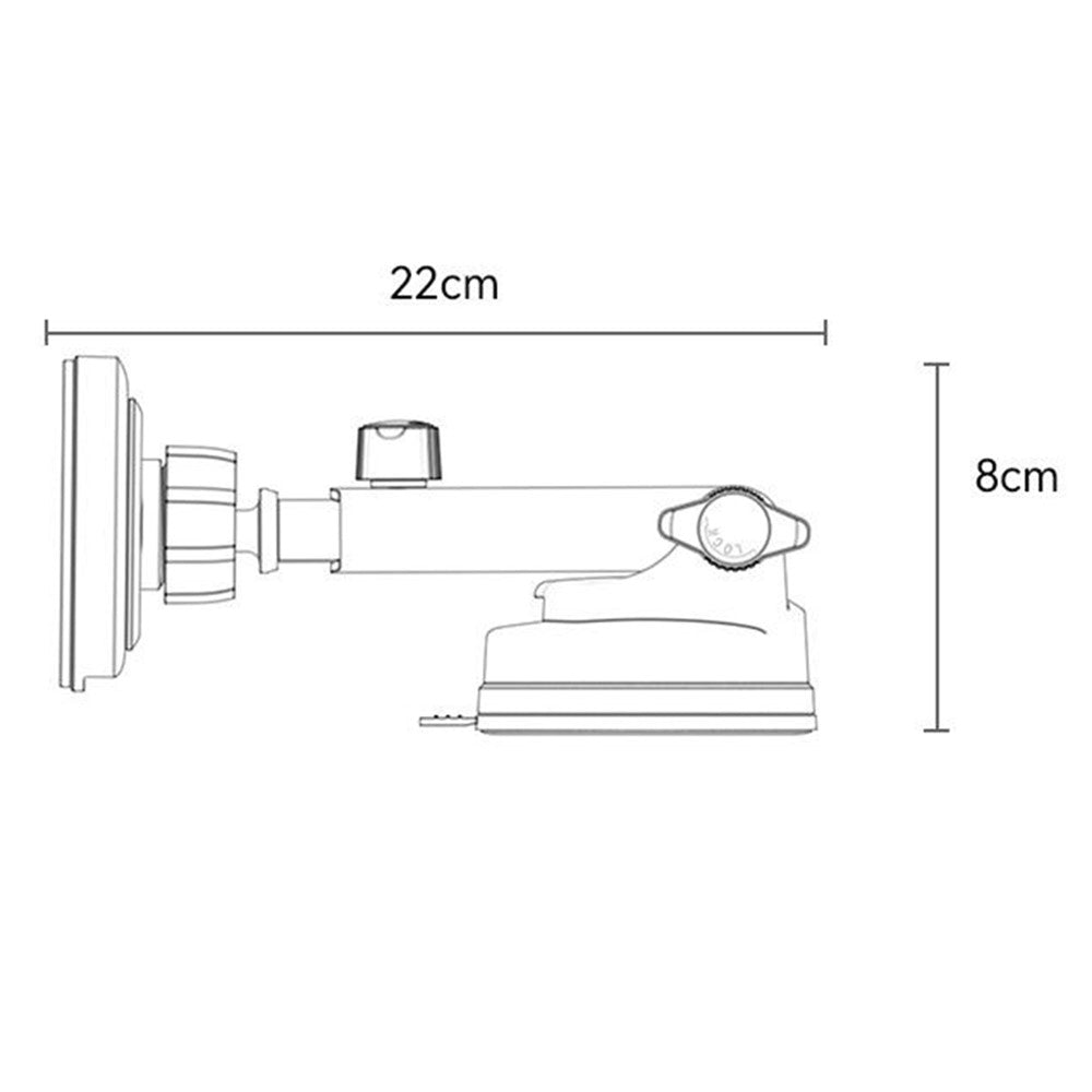 Yesido DS30 2-in-1 Wireless and Magnetic Car Charger, 15W Qi 2.0 Certified, Phone Holder for Desk and Car
