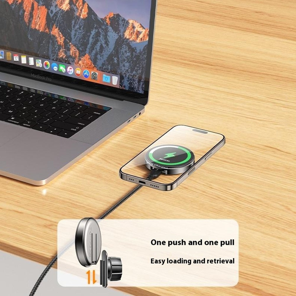 Yesido DS30 2-in-1 Wireless and Magnetic Car Charger, 15W Qi 2.0 Certified, Phone Holder for Desk and Car