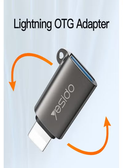 GS14 Original Chips Aluminum Alloy Shell For Lightning To USB OTG Adapter