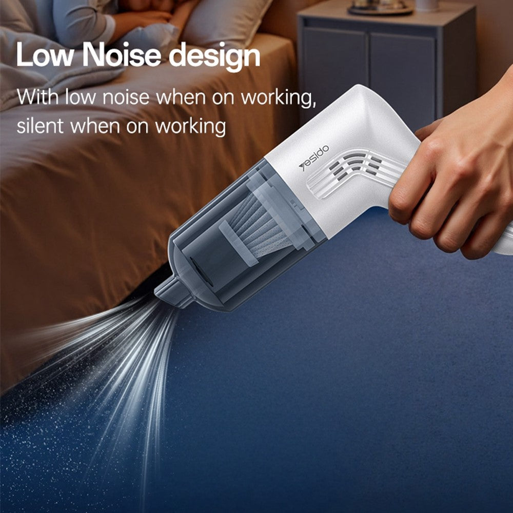 YESIDO VC10 Handheld Vacuum Cleaner 5000PA Suction Power 45500RPM Home Car Cleaning Tool