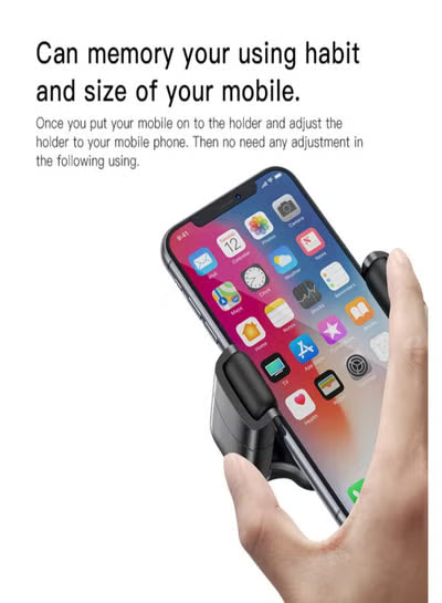 C161 Air Vent Memoried Clip Phone Holder