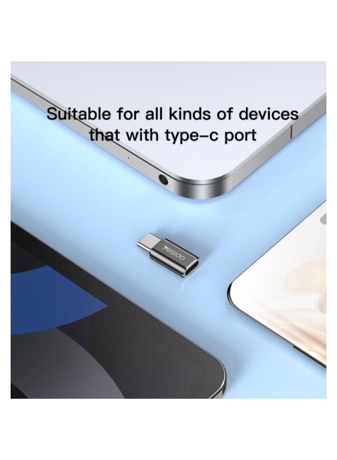 Yesido GS22 Aluminum Alloy Fast Data Transfer Type-C to Lightning OTG Adapter For iPhone iOS