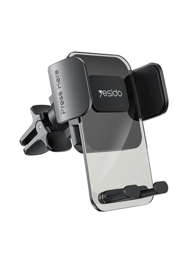 YESIDO C163 Air Outlet Transparent Panel Car Bracket Mobile Phone Holder Stand
