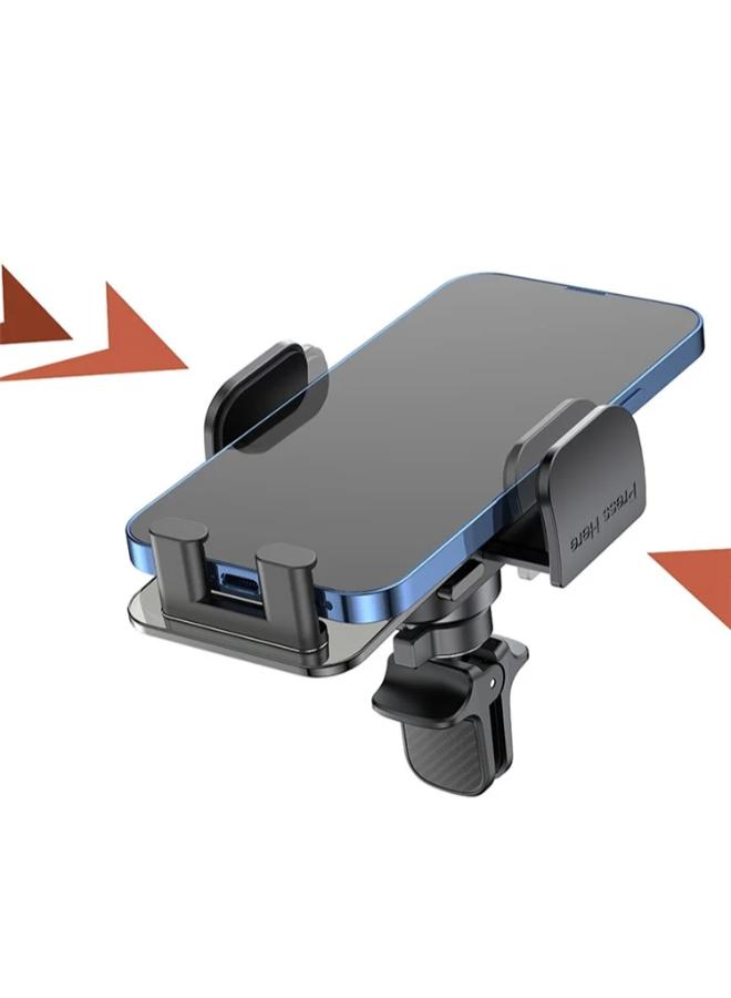 YESIDO C163 Air Outlet Transparent Panel Car Bracket Mobile Phone Holder Stand