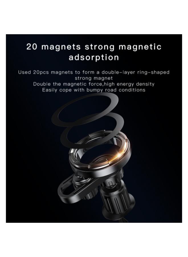 حامل هاتف سيارة مغناطيسي بفتحة تهوية C157 بتصميم ماج سيف خاص، 20 قطعة، مناسب لأجهزة iPhone 12 و13 و14