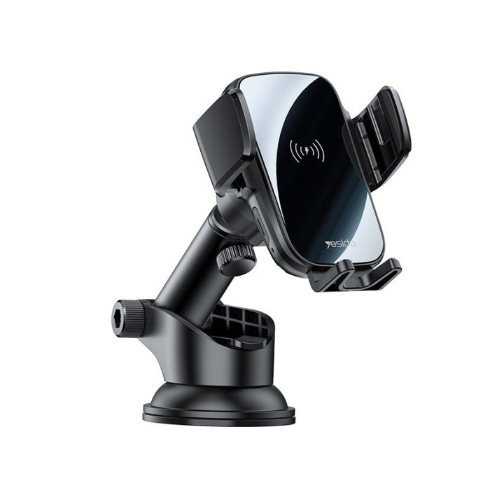 C186 Suction Cup Air vent Phone Holder | 15W Wireless Memoried Clip Charging holder