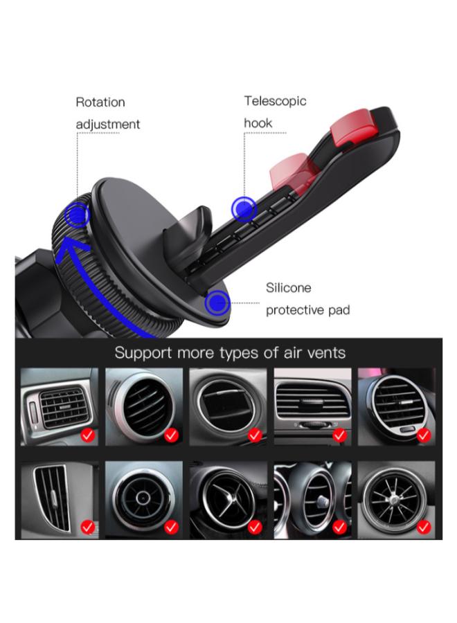 C128 New Magnetic Magnet 360 Rotation Universal Outlet Air Vent Mobile Phone Holder For Car