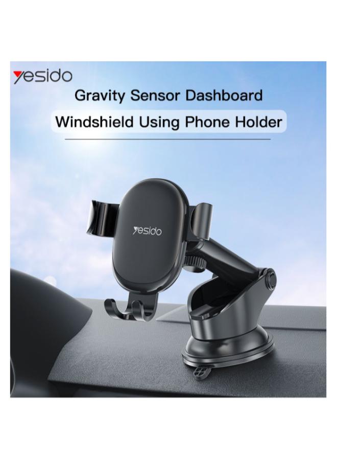 C120 Phone Holder Replaceable Base 360 Degree Flexible Universal Dashboard Car Mobile Phone Holder