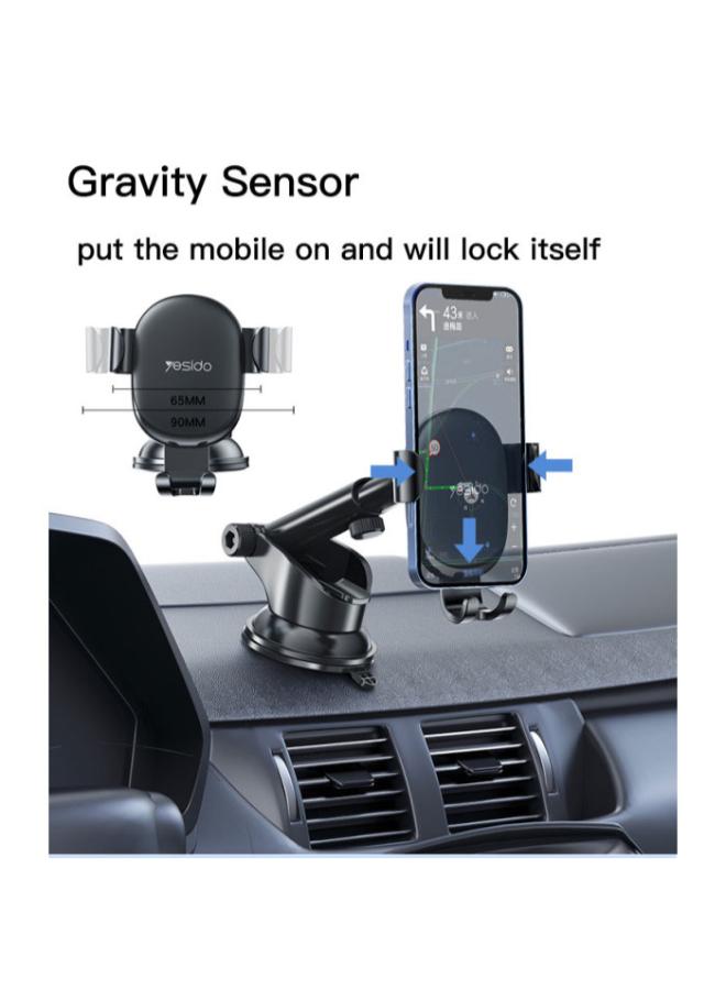 C120 Phone Holder Replaceable Base 360 Degree Flexible Universal Dashboard Car Mobile Phone Holder