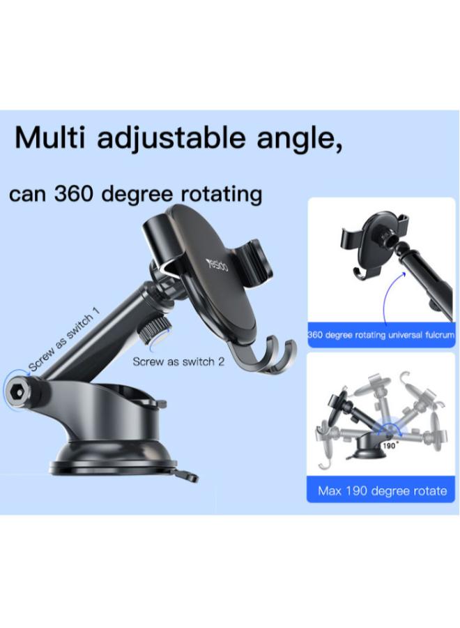 C120 Phone Holder Replaceable Base 360 Degree Flexible Universal Dashboard Car Mobile Phone Holder