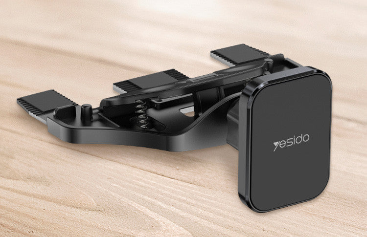 YESIDO C92 Magnetic Car Phone Holder (CD Slot) - Strong Square Pad - 360° Rotation for All Phones
