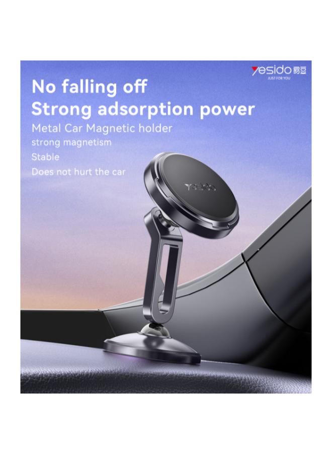 C210 Zinc Alloy 360 Incremental Rotation Dual Ball Head Design Metal Car Magnetic Phone Holder