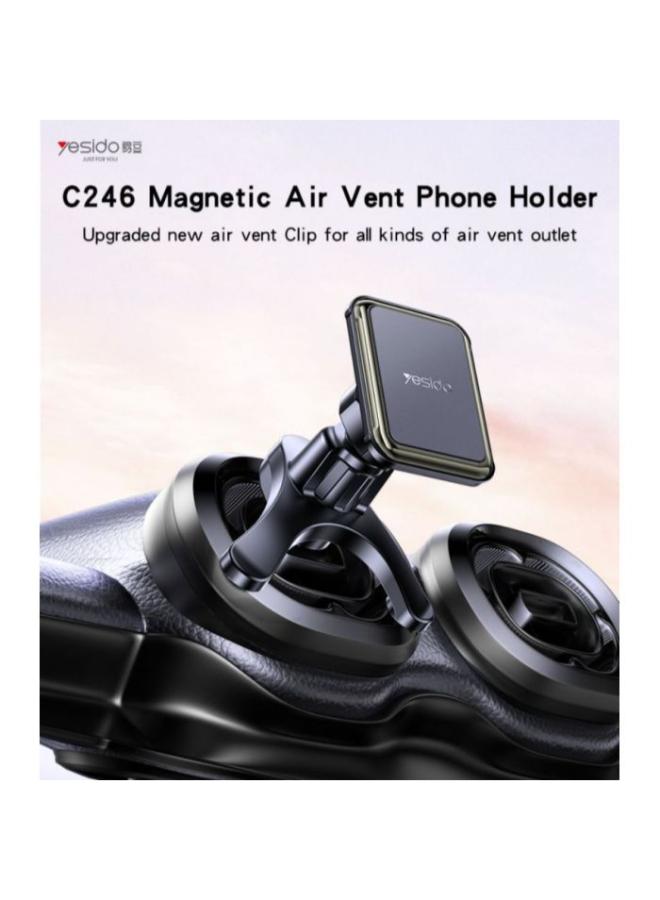 C246 Free Rotating Angle Upgraded Airvent Clip Stably Standing Magnetic Air Vent Phone Holder