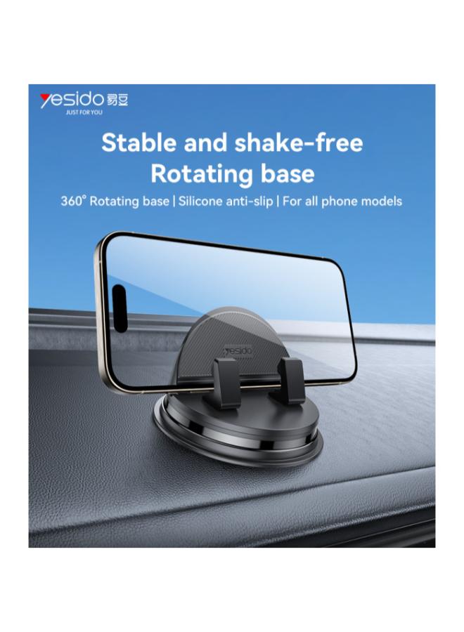 C268 360 Rotating Silicone Anti-slip Adsorption Automatic And Stable Clamping Dashboard Phone Holder