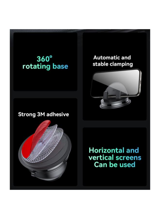 C268 360 Rotating Silicone Anti-slip Adsorption Automatic And Stable Clamping Dashboard Phone Holder
