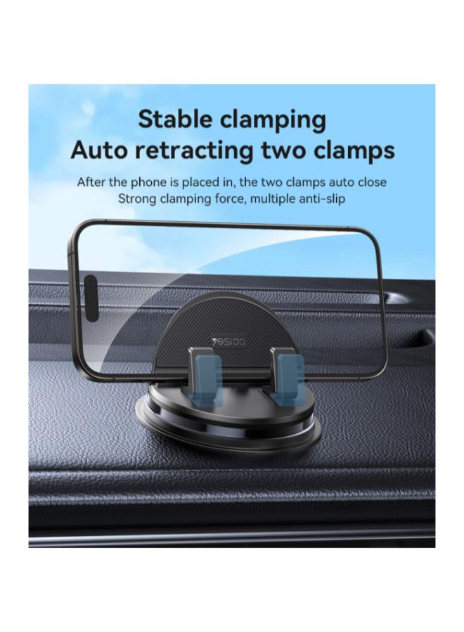 C268 360 Rotating Silicone Anti-slip Adsorption Automatic And Stable Clamping Dashboard Phone Holder