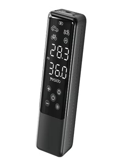 Mini Car Inflator Pump, Portable Wired Air Pump Inflator Compressor, Yesido VC05