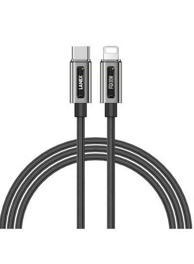 Lanex Type C to Lignting Cable 1.5m Black - LS48CL