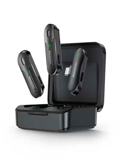 YESIDO KR17 2 in 1 Type-C Wireless Microphone with Charging Box