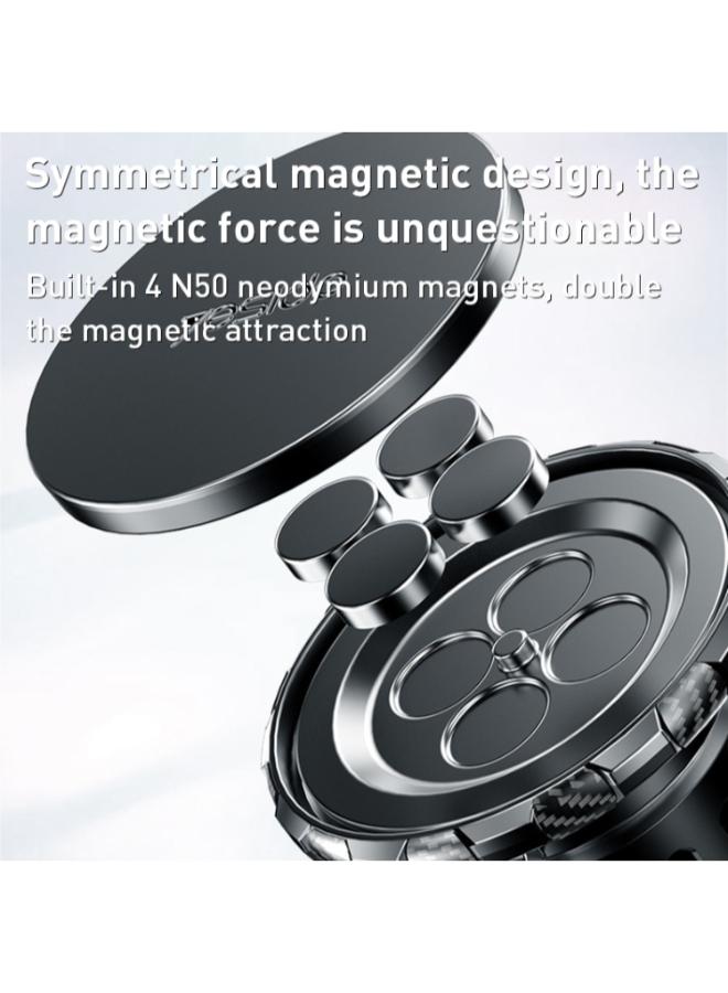 Yesido C160 Suction Cup Type Telescopic Rod Magnetic Car Phone Holder (Black)