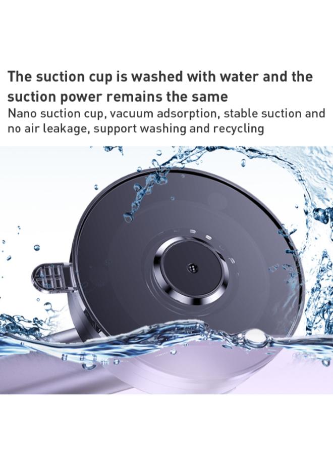 Yesido C160 Suction Cup Type Telescopic Rod Magnetic Car Phone Holder (Black)