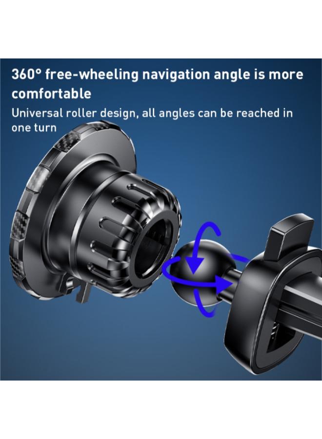 Yesido C160 Suction Cup Type Telescopic Rod Magnetic Car Phone Holder (Black)