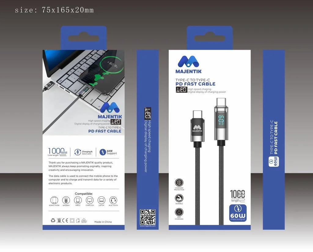 Cable CL-002C Led Type-C To Type-C