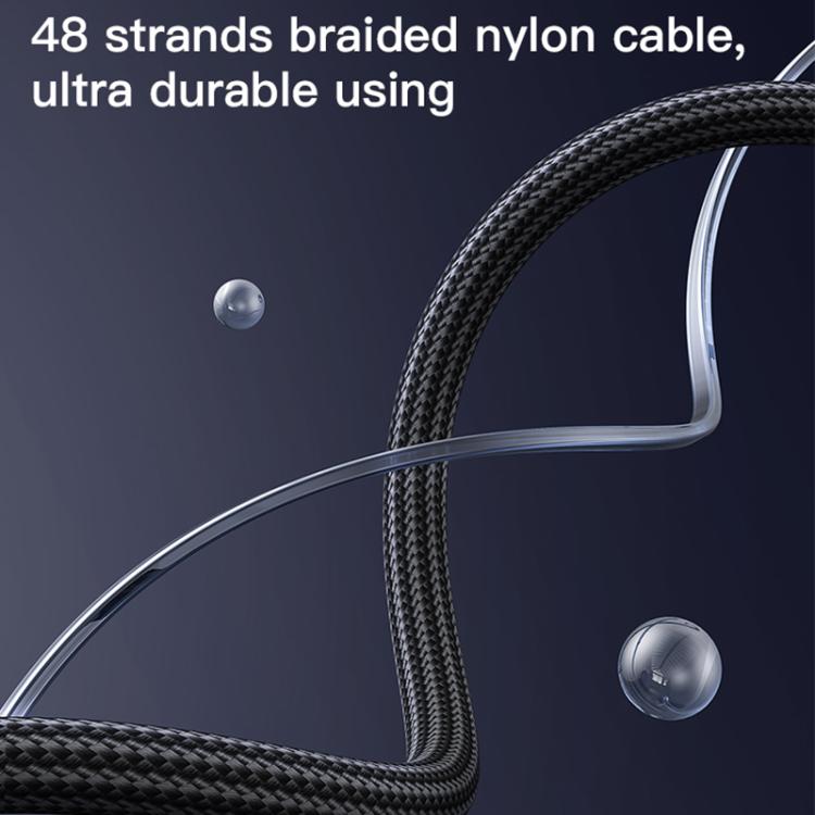 Yesido CA183 PD60W 3A USB-C / Type-C to USB-C / Type-C Charging Data Cable, Length: 2m(Black)