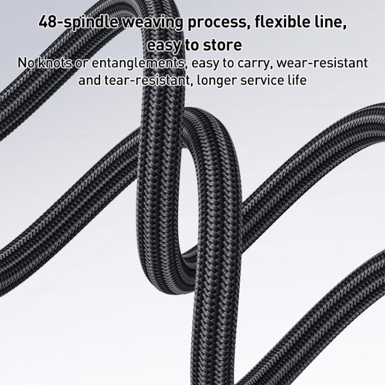 Yesido CA137C 66W USB to Type-C Streamer Light Data Cable, Length: 1.2m(Grey)