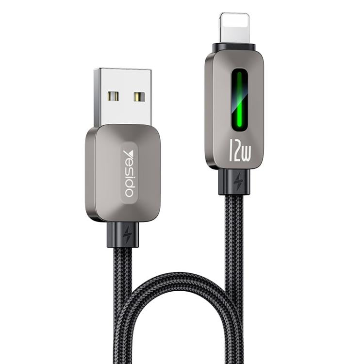 Yesido CA137L 12W USB to 8 Pin Streamer Light Data Cable, Length: 1.2m