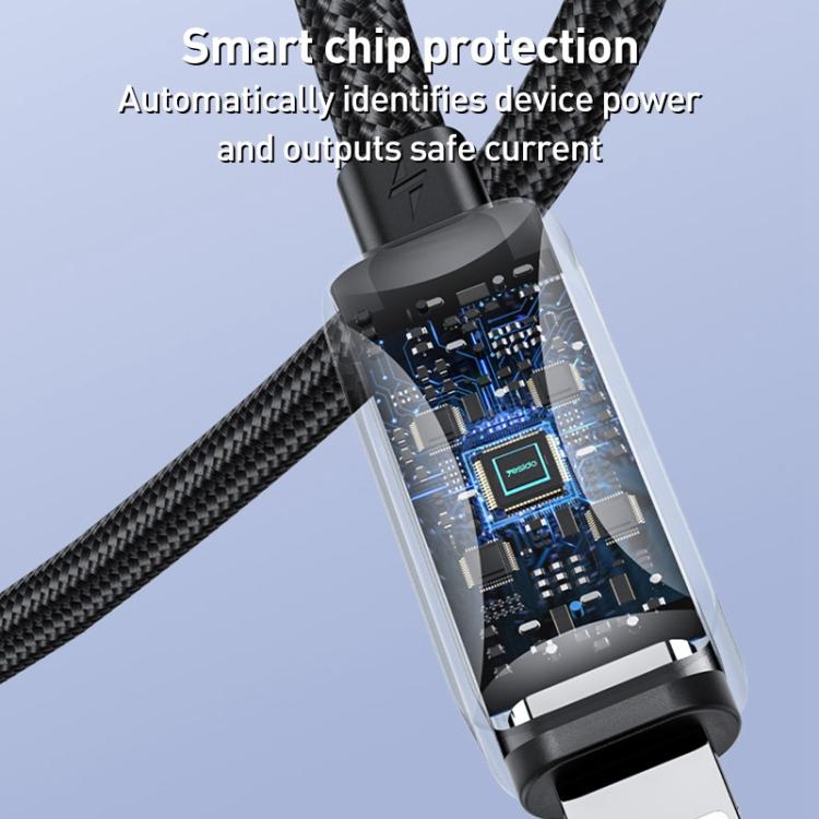 Yesido CA137L 12W USB to 8 Pin Streamer Light Data Cable, Length: 1.2m