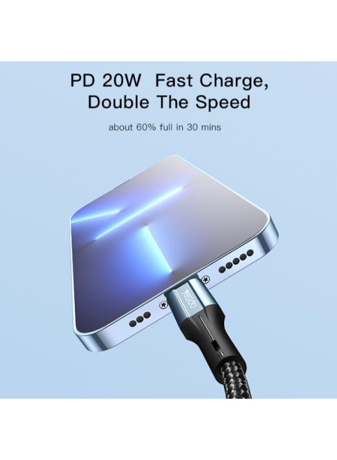 Yesido CA95 3A 20W USB-C / Type-C to 8 Pin Fast Charging Cable, Length: 1.2m