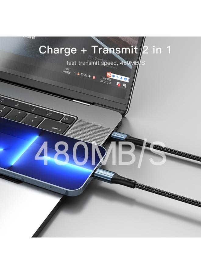 Yesido CA95 3A 20W USB-C / Type-C to 8 Pin Fast Charging Cable, Length: 1.2m