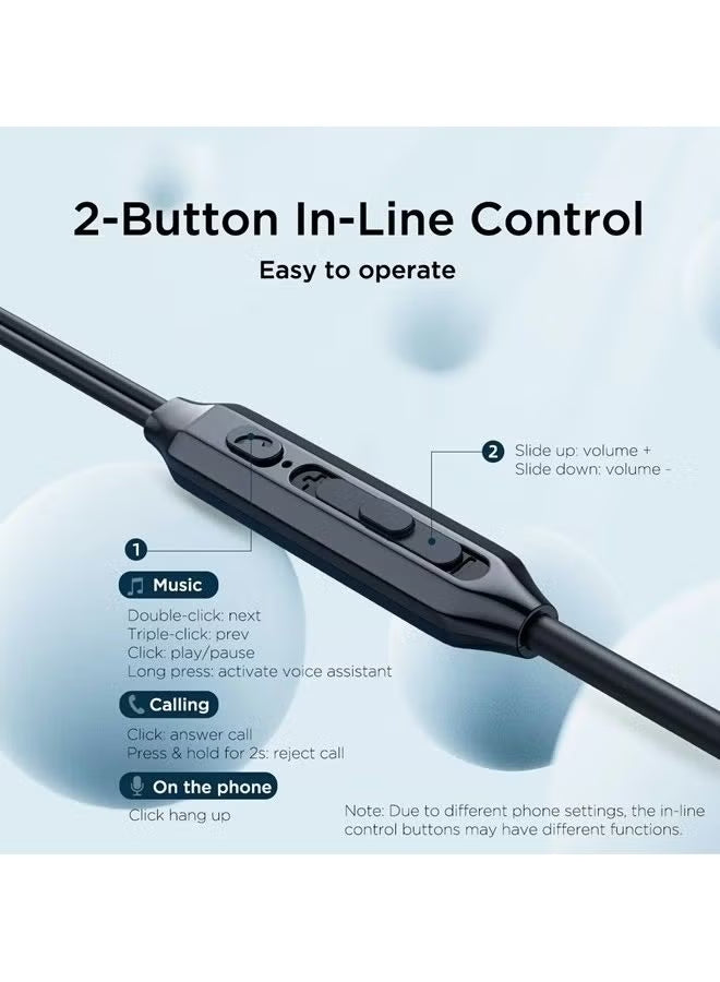 Type-C Series In-Ear Metal Wired Earbuds With Microphone Silver