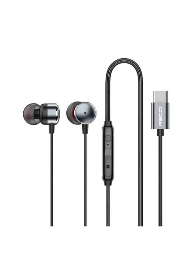 RECCI Metal Type-C Wired Earphone REP-L38