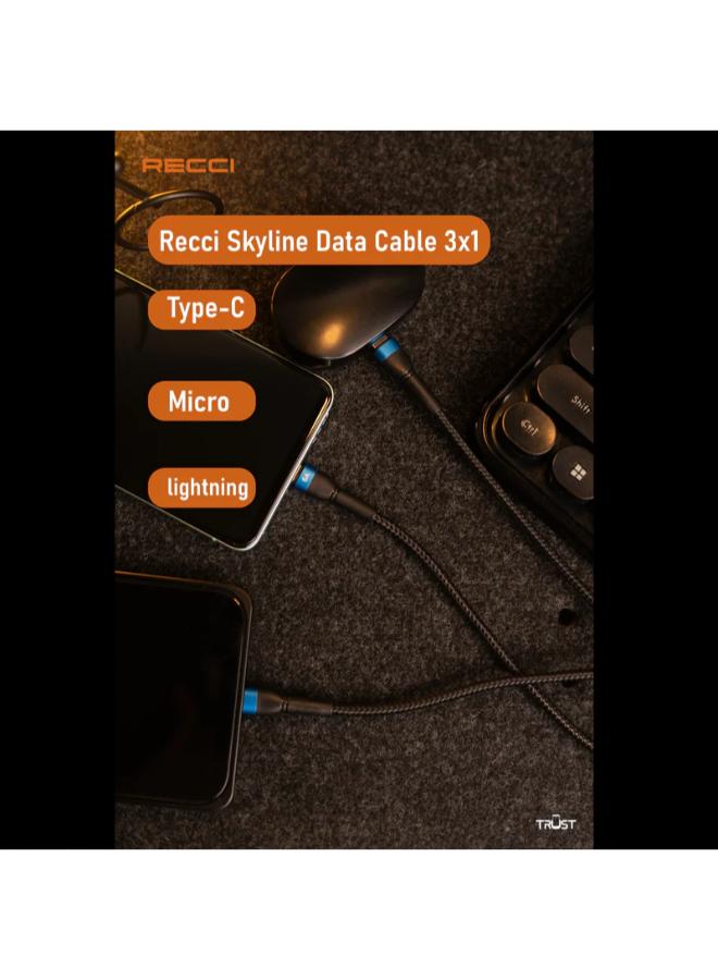 Recci SkyLine 3 in 1 Cable RTC-T12