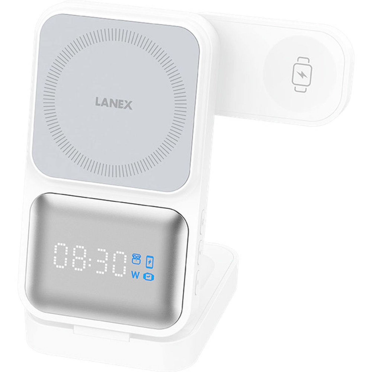 Lanex 3-in-1 Wireless Charger White - LW16