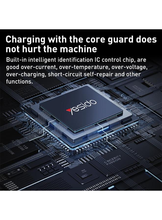 Yesido MC24 20W 3 USB + Type-C Ports Multi-function Universal Travel Adapter Plug (Black)