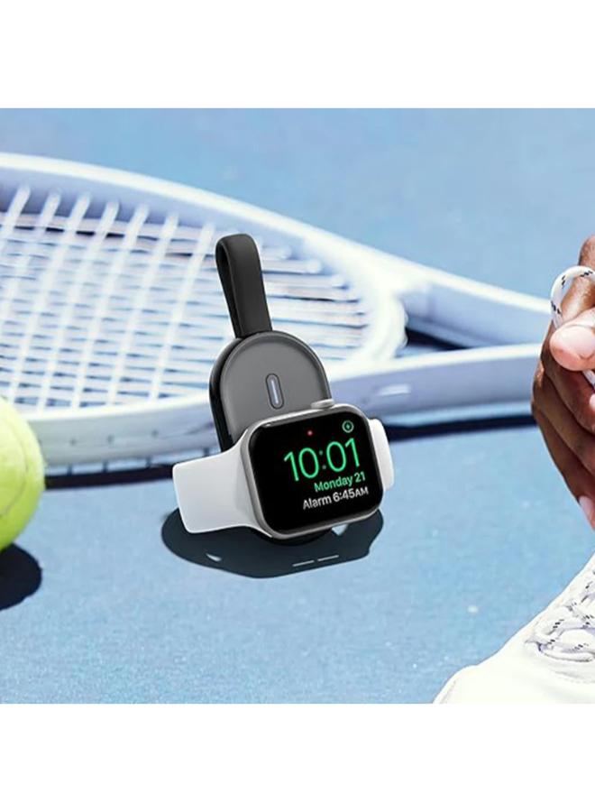 Maxco MW06 2-in-1 Smart self-Charging Magnetic Watch Charger 1200mAh – Blcak