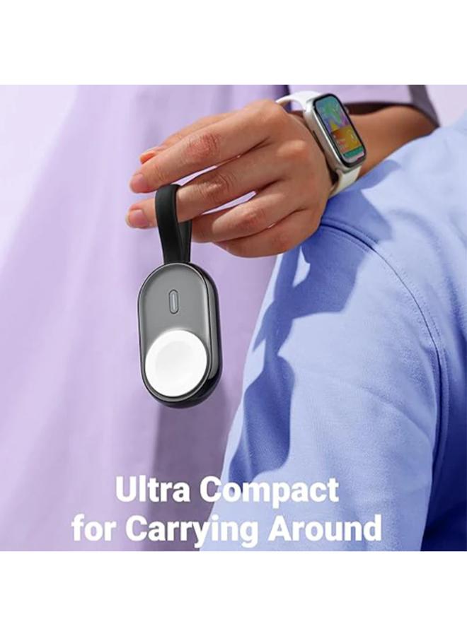 Maxco MW06 2-in-1 Smart self-Charging Magnetic Watch Charger 1200mAh – Blcak