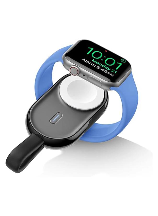 Maxco MW06 2-in-1 Smart self-Charging Magnetic Watch Charger 1200mAh – Blcak
