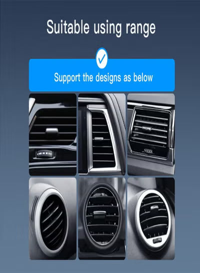 C161 Air Vent Memoried Clip Phone Holder